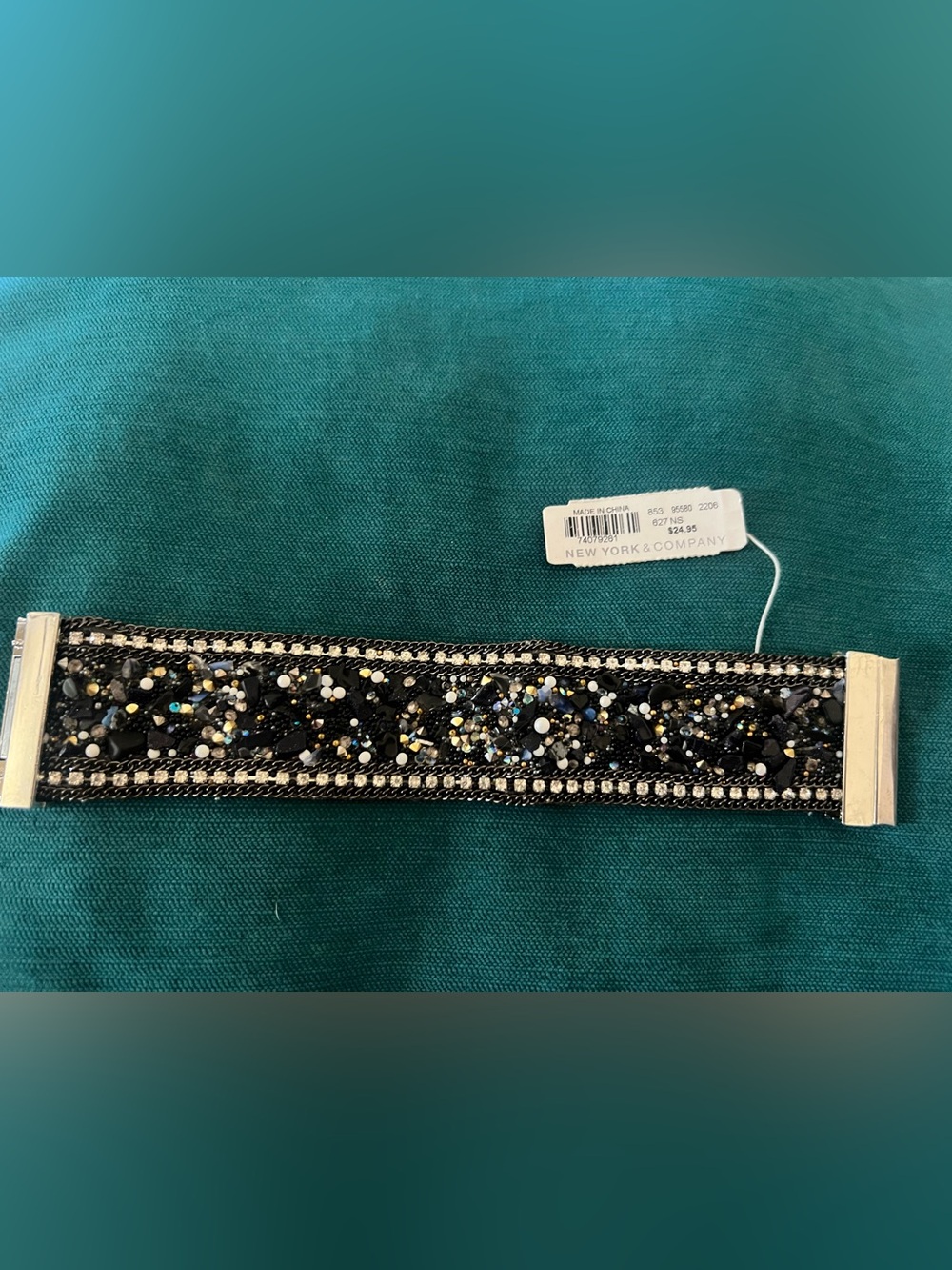 New York & Co. Boho Style, intricate crystal rhinestone bracelet, new with tag